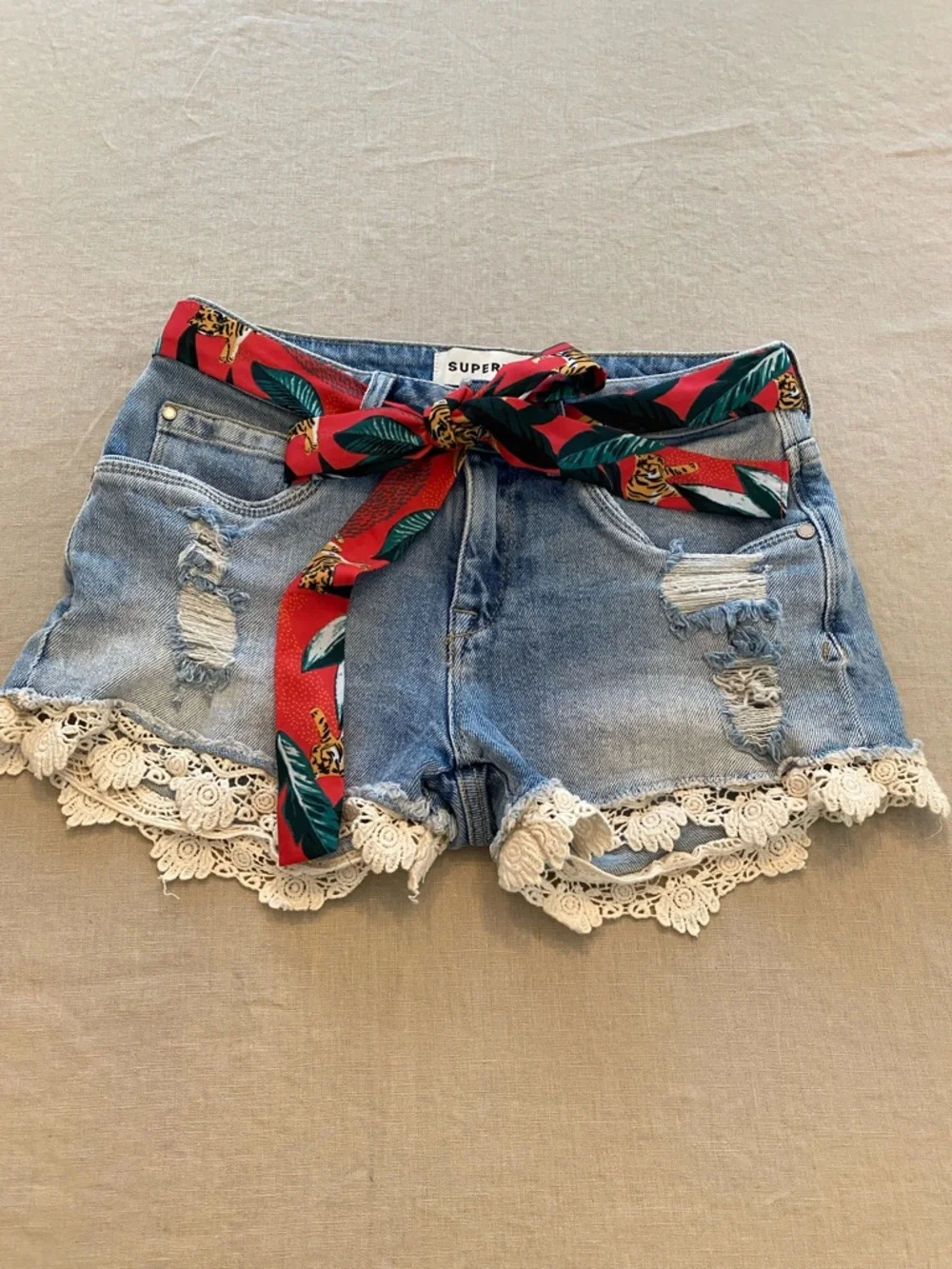 SUPERDRY Lace Trim Hot Shorts